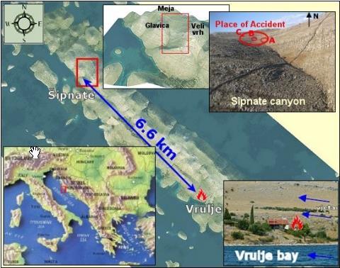 5.5 Το ατύχημα στο Kornati (Croatia), 2007 Η Κροατία ανήκει στην ομάδα των Ευρωπαϊκών χωρών με μεγάλη επικινδυνότητα τόσο σε δασικές όσο και σε αγροτικές πυρκαγιές, ιδιαίτερα το καλοκαίρι κατά μήκος