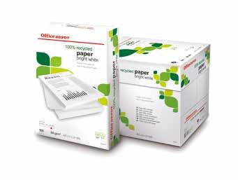 6489 Belosť CIE 150 40 180 2 39 /balík 20 % Kancelársky papier Off White 100% recyklovaný papier pre