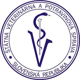 ŠTÁTNA VETERINÁRNA A POTRAVINOVÁ SPRÁVA SLOVENSKEJ REPUBLIKY Botanická č.