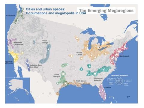 (δείτε Jean Gottman, Megalopolis: The Urbanized Northeastern Seaboard of the United States, New York, 1961.