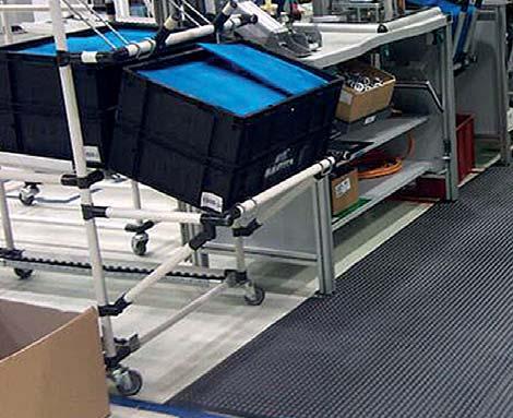 proti chladu Nábehové hrany po celom obvode znižujú riziko zakopnutia Elektrický odpor: >20 x 10 9 Ω Rohože vhodné do suchého i