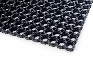 cm x 150 cm 23 mm čierna Honeycomb - exteriérové rohože vhodné do priestorov so strednou frekvenciou