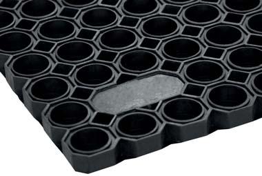 rohože, povrch zostáva suchý a čistý PRODUKT ROZMERY HRÚBKA FARBA Honeycomb 40 cm x 60 cm 16 mm čierna
