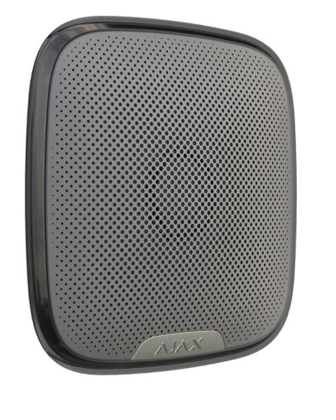 VALVESÜSTEEMID Valnes Ajax StreetSiren Juhtmeta sireen välitingimustesse Valgus ja audioalarmsüsteem kohandatava helitasemega vahemikus 85 ja 113 db.