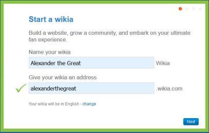 Δημιουργία Wiki Προκαταρκτική Φάση Αφού ολοκληρώσουμε την εγγραφή μας στην πλατφόρμα, θα πρέπει να αρχίσουμε να σκεπτόμαστε το περιεχόμενο που θα έχει το wiki μας.