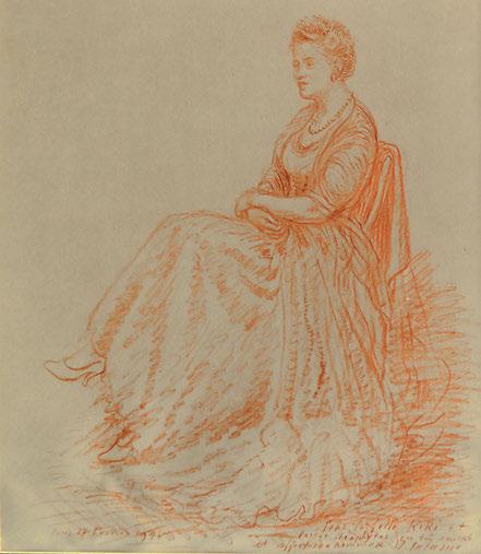 427 428 426 ΓΑΛΑΝΗΣ, Δημήτριος, 1880-1966. Ἐσωτερικό δωματίου. Μελάνι καί κάρβουνο σέ χαρτί, 490 x 585 mm. (σχισίματα κυρίως στά περιθώρια).