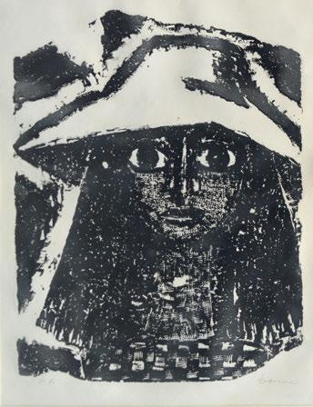 Χάραγμα σέ πέτρα, 495 x 397 mm. Ἡ ἔνδειξη «E. A.» καί ὑπογραφή στό κάτω περιθώριο μέ μολύβι. Σέ κορνίζα.