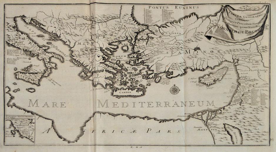 352 τόμο (πορτραῖτο τοῦ συγγραφέα), 5 χάρτες (4 ἀναδιπλούμενοι) καί 85 χαλκόγραφοι πίνακες (12 ἀναδιπλούμενοι). Δέρμα τῆς ἐποχῆς τῆς ἔκδοσης (μικρές φθορές, κόκκινες οἱ ἀκμές).