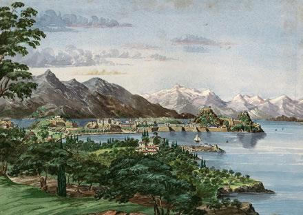 600 424 Τέσσερις ἀπόψεις τῆς Κέρκυρας. 1860. Ὑδατογραφίες σέ χαρτί, ἀπό 134 x 223 ἕως 235 x 326 mm.