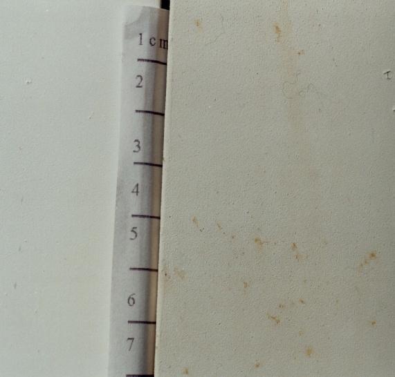 predovšetkým o tvorbu pľuzgierikov, ktoré mali rozdielny charakter u povrchov otryskaných DOT ako u povrchov otryskaných oceľovou drvinou, obr.12.1.4 a 12.1.5.