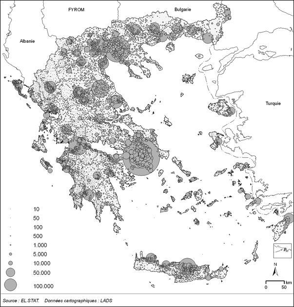 πληθυσμού της Ελλάδας το 1951