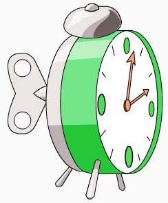 Όταν κουρδίζουµε το ρολόι, το ελατήριο παραµορφώνεται (συµπιέζεται) και αποκτά δυναµική ενέργεια.