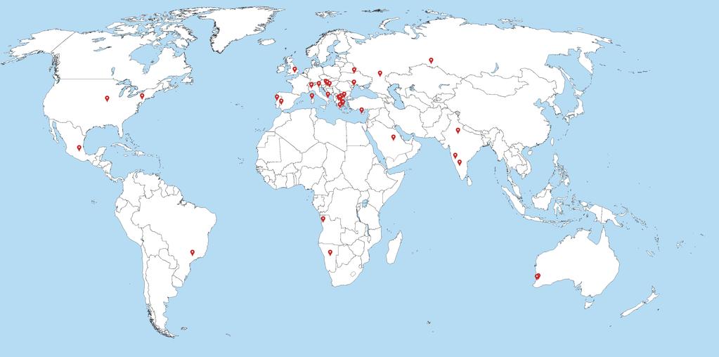 Εγκαταστημένο σε 30+ πόλεις παγκοσμίως Μεταφρασμένο σε 19 γλώσσες ~2.