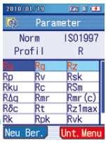 Po dokončení merania je možné parametre zmeniť a výpočty môžu byť prevedené znovu* s využitím nových parametrov.