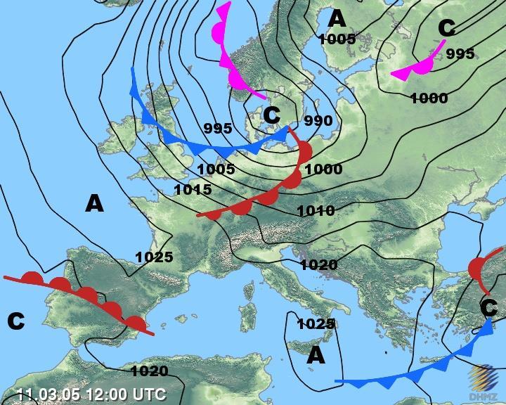 PROGNOZA VREMENA Prognoze: vrlo kratkoročne (do 12