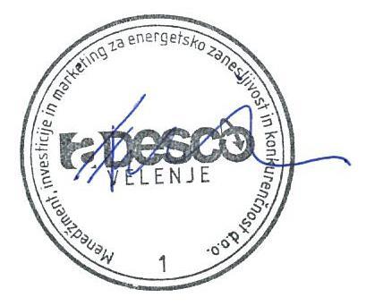 Velka Vrsta projektne dokumentacije PROJEKT ZA IZVEDBO Za gradnjo INVESTICIJSKA VZDRŽEVALNA DELA Projektant ADESCO D.O.O. KOROŠKA CESTA 37a 3320 VELENJE Dejan FERLIN, univ.