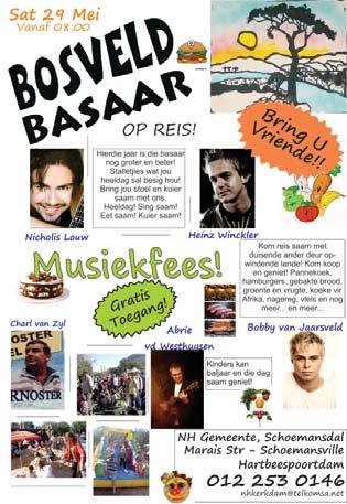 Gaan geniet die mallemeule en klimmure, f lp met ballnne p die water. Daar sal k uitstallers wees, en daar is ng n paar p staanplekke vir buitengewne stkperdjies en ware beskikbaar.