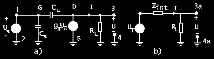 ( U ( p) U( p)) pc g U ( p) I( p), pc U( p) I( p) U ( p)( pc g ), Ip ( ) p ( gm / C ) U( p) U ( p) pc p m m alebo z ktorého b) Na základe analógie s Theveninovým ekvivalentným obvodom, u ktorého