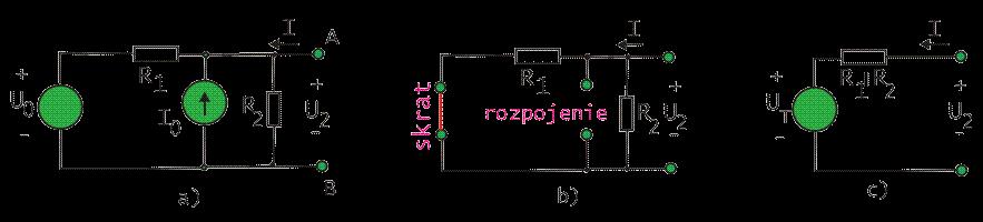 Svorkové napätie U AB vyjadrené s použitím oboch náhradných obvodov je rovnaké. Obr. 1-13. Theveninov (a) a Nortonov (b) náhradný obvod sú rovnocennou náhradou. Obr. 1-14.