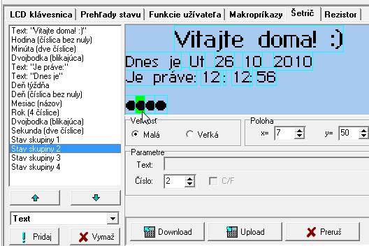 12 INT-KSG SATEL 5.3 Šetrič Pozor: Údaje týkajúce sa šetriča sú uchovávané v pamäti klávesnice.