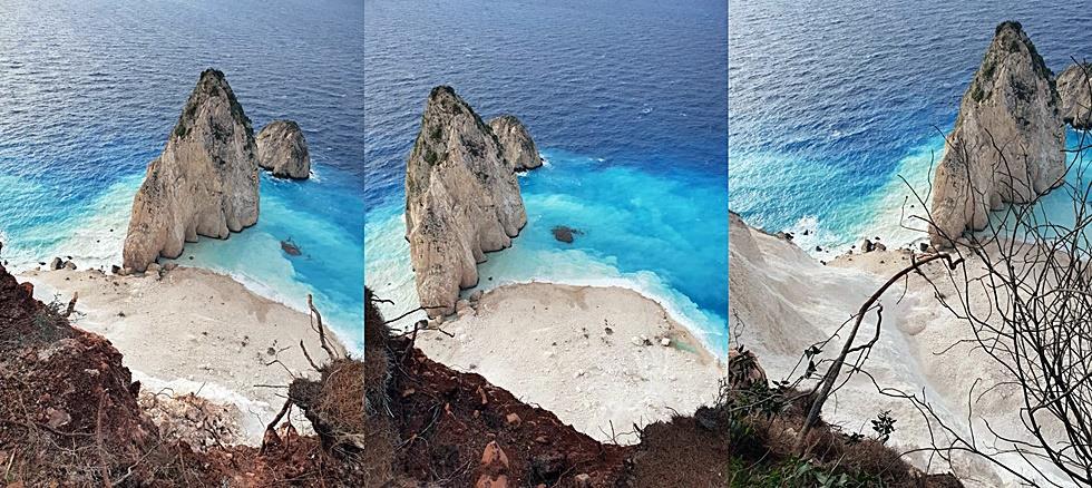 Εικόνα 7 Κατολισθητικά φαινόμενα στην παραλία Μυζήθρες (Φάρος Κεριού) (https://www.