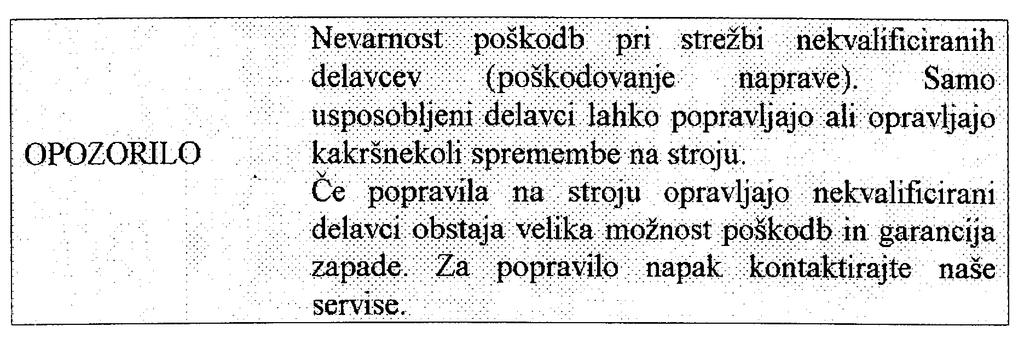 12. VZDRŽEV ANJE, SERVIS IN PREDELAVA LS - 650, stroj začiščenje in dezinficiranje je sestavljen iz delov; enostavnih za vzdrževanje, ki omogočajo dolgo življenjsko dobo stroja.