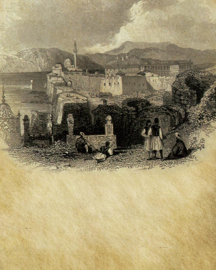ΤΑ ΓΙΑΝΝΕΝΑ τον 19ο αιώνα χαλκογραφία του Χένρυ Γουόρεν, 1830 Μια πιστότατη απεικόνιση των Ιωαννίνων της εποχής εκείνης.