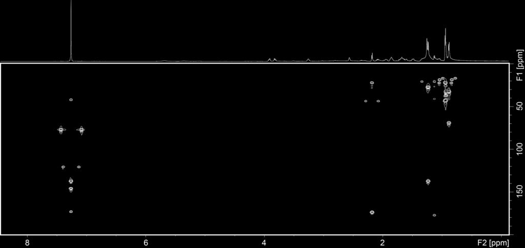 Figure S53: HSQC spectrum of compound 27 from E. aff.