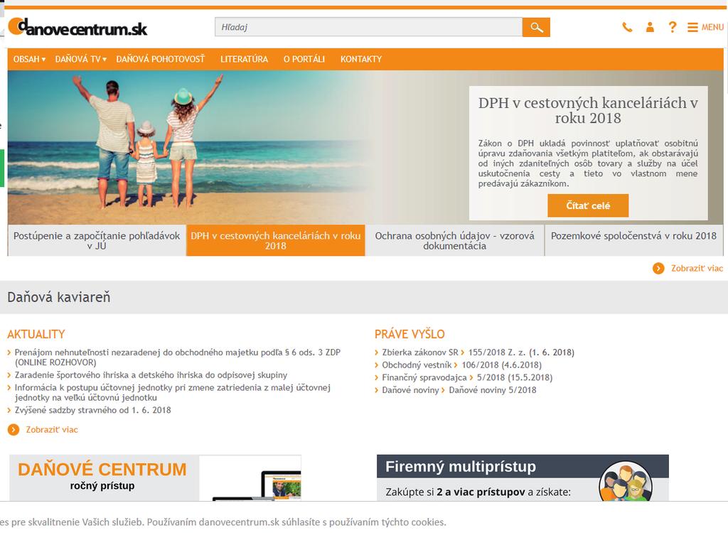 120/600 15,00 PR článok 135,00 *CPT-COST PER THOUSAND- cena za zobrazenie 1000 videní Bannerová reklama na stránke www.danovecentrum.