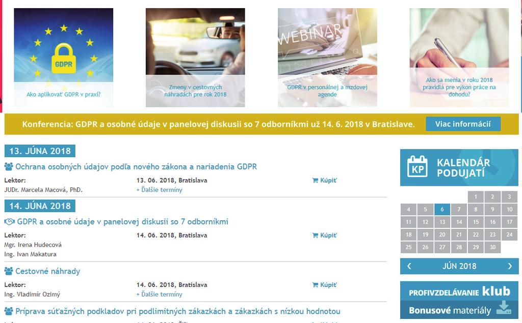 Oblasť > Dane, účtovníctvo, mzdy, personalis ka, obchod a právo Bannerová reklama na www.profivzdelavanie.