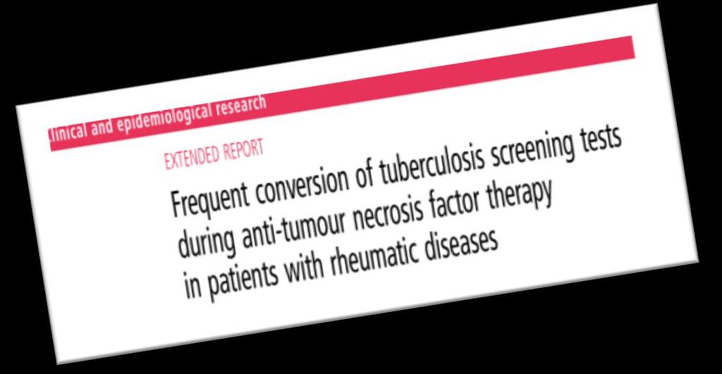 Θετικοποίηση ελέγχου TB από αντιtnfa 20 (29%) παρουσίασαν αλλαγή σε κάποια από τις μεθόδους: TST σε 9 (13%), T-SPOT.