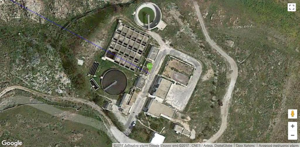 13.2 ΕΕΛ Νάουσας Γενικά στοιχεία Η Εγκατάσταση Επεξεργασίας Λυμάτων Νάουσας Πάρου (βλ. Εικόνα 3.16) λειτουργεί 25 έτη και δέχεται κατά μέσω όρο 1.