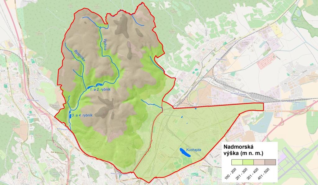 Obrázok 13 Vodné toky a vodné plochy v riešenom území Zdroj: Topografická mapa 1:10000 Podzemné vody Fluviálne sedimenty pliocénu a kvartéru, tzv.