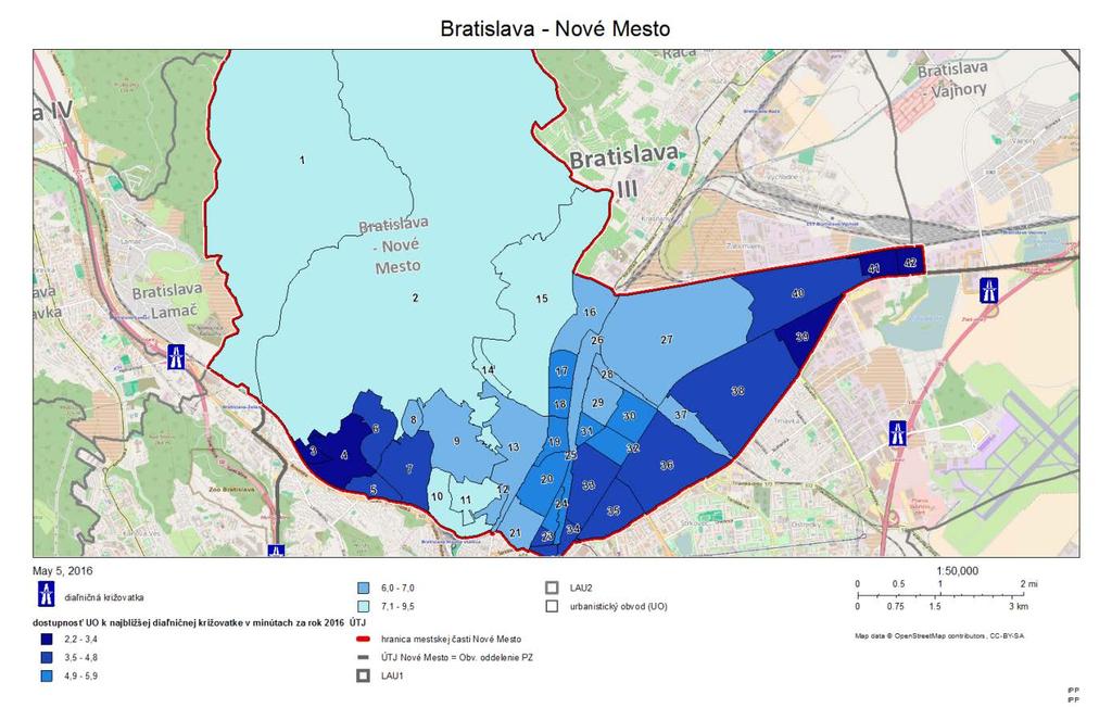 Program rozvoja mestskej časti Bratislava Nové Mesto na roky 2016-2020 terénom (Kramáre, Koliba, Briežky a pod.) sú kladené vyššie nároky na údržbu cestných komunikácií.