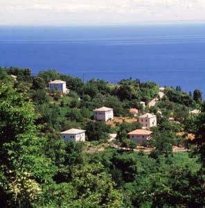 Χτισμένη αμφιθεατρικά σε μια κατάφυτη πλαγιά, χαρίζει μοναδική θέα στο Αιγαίο και περιτριγυρίζεται από υπέροχες παραλίες, όρμους και κολπίσκους Σε αυτό