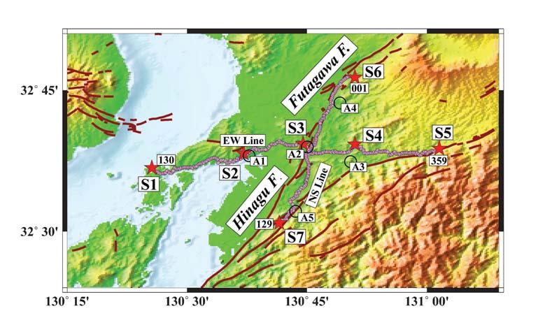 ,**- Fig. +. Location map of the,**- seismic expedition.