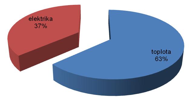 Upoštevati pa je potrebno tudi, da se določen delež obrti in pa tudi industrije izvaja v objektih, ki spadajo med stanovanjske, tako da je končni delež porabljene toplotne energije v stanovanjskem