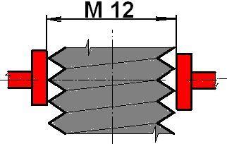 Cvičenie č. 7 12. Meranie závitov I. Merané veličiny : 1. veľký priemer 4. stúpanie závitu 2. stredný priemer 5. vrcholový uhol 3. malý priemer Meranie vonkajšieho závitu : Obr.l 1.