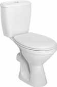 hlbokého splachovania, bezoplachový okruh RIMFREE, rozmery 355x335x x480 mm, hmotnosť 14,5 kg 17,60 150,10 PRAVOUHLÉ SEDÁTKO KOLO NOVA PRO BIELE Systém automatického jemného samozatvárania 53,90