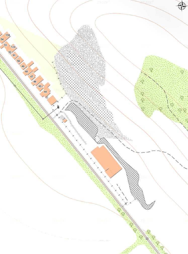 4 5 3 M2 rozostavaný RD 1 2 M1 K2 vonkajšia linka (násypka, drvič, triedič) M3 M4 M5 výrobná hala M6 M7 K1 - II/554 Obr.