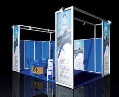 20 1 Stand τύπου SUPERIOR [για stand από 24 m 2 ] Ειδική Κατασκευή Stand D Επιλέγοντας μια από τις τρεις εκδοχές των stand ειδικής κατασκευής, σας στέλνουμε τρισδιάστατο σχέδιο του επιλεγμένου τύπου,