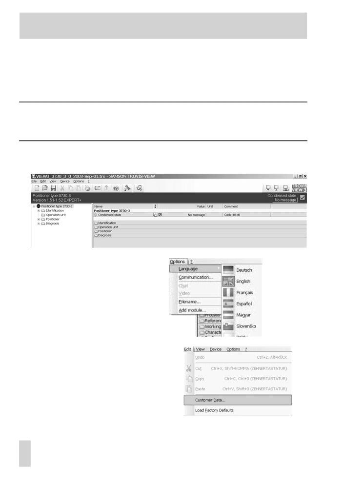 Setări în TROVIS-VIEW software 15.