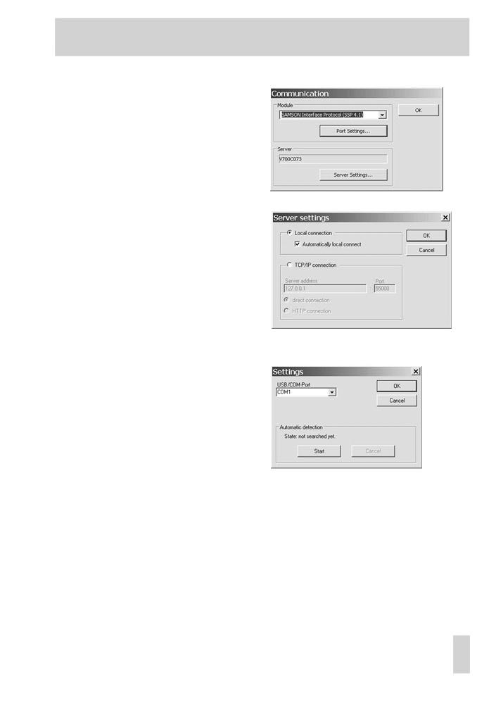 Setări în TROVIS-VIEW software 5. Setați portul de comunicație pentru comunicații de date.