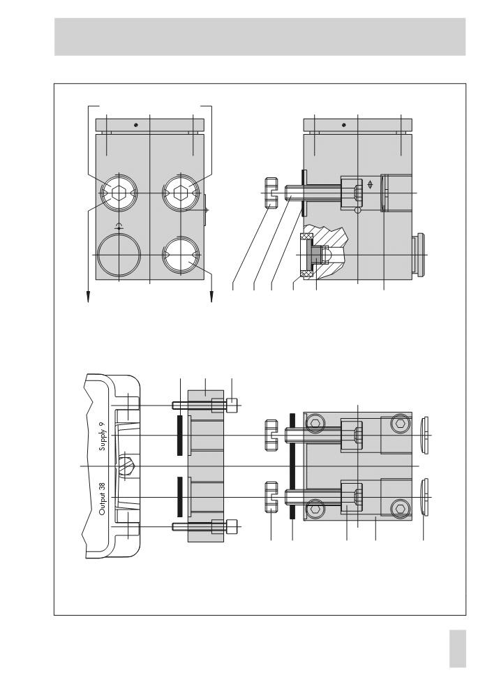Conectarea la robinetul de reglare Părți de montare și accesorii De la poziționer Ieșire 38 Alimentare 9 A 1 Z A 2 1.3 1.1 1.2 1.4 1.5 1.6 A 1 Semnale de comandă A 2 la servomotor 6.