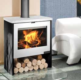 R O M O T O P KRBOVÉ KACHLE RIANO 2 Regulačný výkon 4-11 kw, účinnosť 79%, vykurovacia schopnosť 98-165 m 3, horný/zadný dymovod 150 mm, palivo drevo, drevené