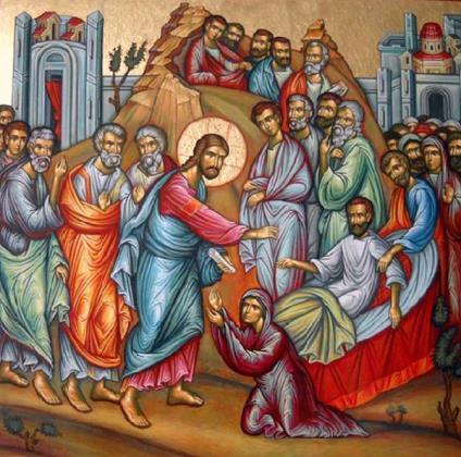 ΣΥΝΑΝΤΗΣΗ 1 Η ανάσταση του γιου της χήρας στη Ναΐν Ο Χριστός στην επίγεια ζωή Του έκανε πολλές περιοδείες.
