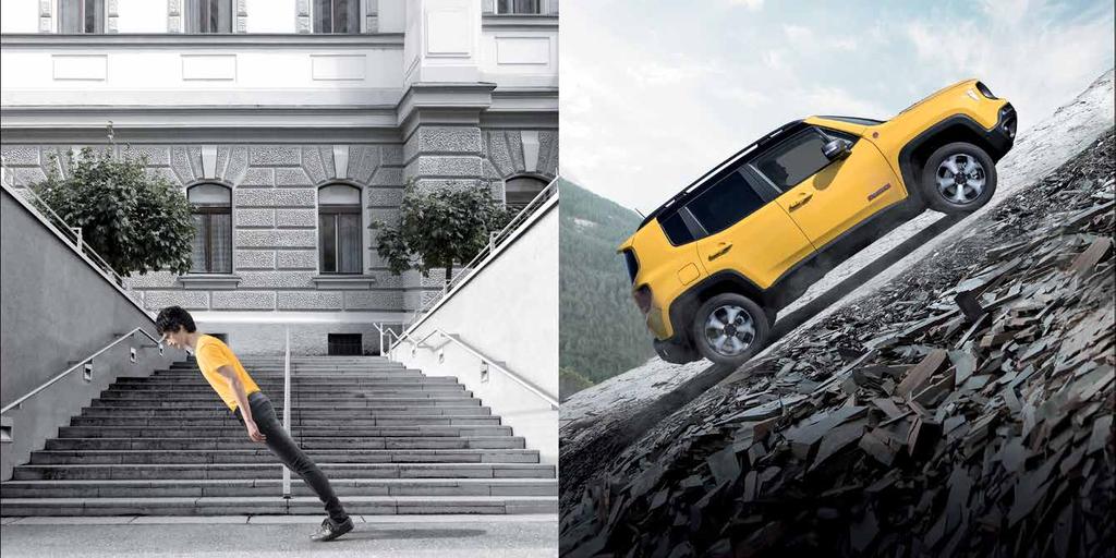 ΚΑΜΙΑ ΑΝΗΣΥΧΙΑ ΓΙΑ ΤΙΣ ΚΛΙΣΕΙΣ. 24 210 30 34 Το Jeep Renegade Trailhawk έχει τη δύναμη να σκαρφαλώνει παντού.