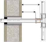 TABUĽKA 13: MINIMÁLNE ODSTUPY V mm PRE 42-108 mm Obrázok 31 ø RÚRY a b c 42 x 1,5 150 150 110 54 x 1,5 150 150 110 76,1 x 2,0 170 210 170 88,9 x 2,0 190 260 190 108 x 2,0 200 320 280 Obrázok 31 -