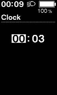 Clock (Ρολόι) Διαμορφώστε τη ρύθμιση του ρολογιού. 1. Πατήστε -X -Y για να ρυθμίσετε την ώρα. <SW-E6000> Πατήστε -X για να αυξήσετε τους αριθμούς.