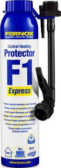 ΠΡΟΣΤΑΣΙΑ ΚΕΝΤΡΙΚΗΣ ΘΕΡΜΑΝΣΗΣ F1 EXPRESS Γρήγορο και βολικό άδειασμα σε 30 δευτερόλεπτα Απλό στην χρήση χωρίς ακαταστασία Προστίθεται μέσω του εξαεριστικού ενός σώματος Προστατεύει από διάβρωση και